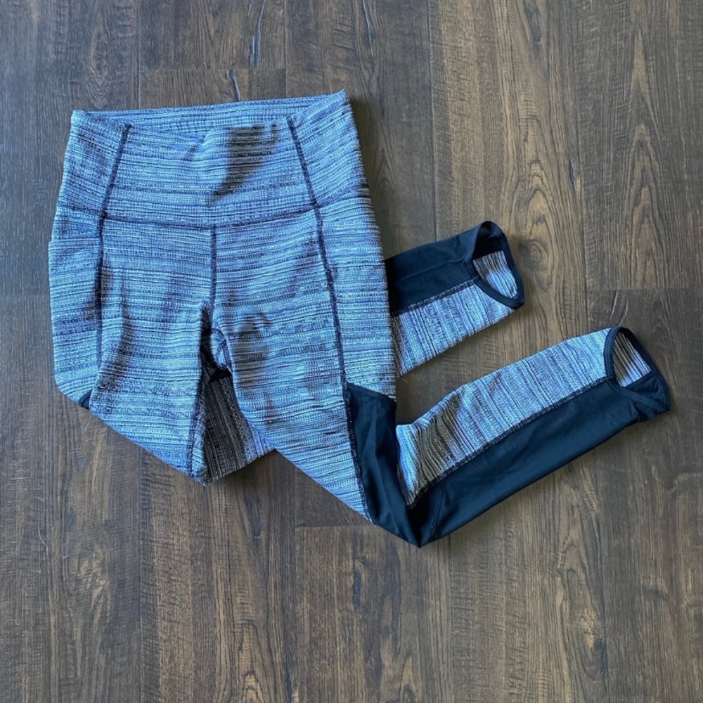 athleta jacquard chaturanga to town women's XS high rise capri athletic leggings